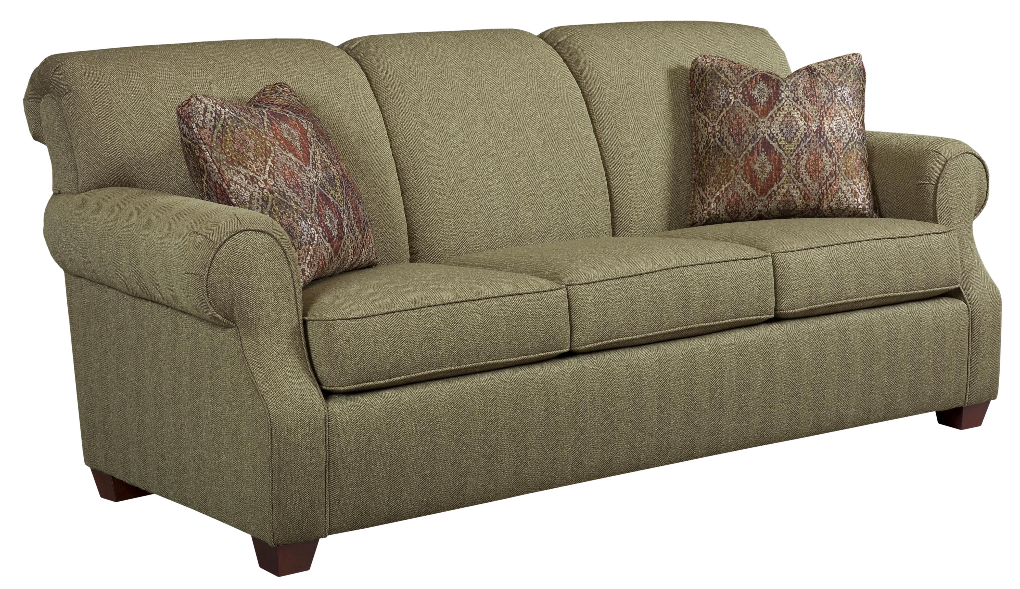 Kincaid Furniture Lynchburg 221853055 Sofa with Rolled Back and Tapered